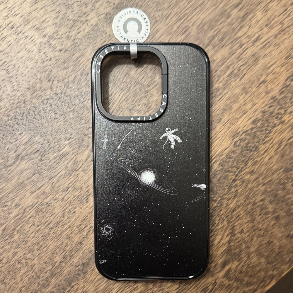 Casetify Black Cosmic Astronaut Phone Case IPhone 15 Pro